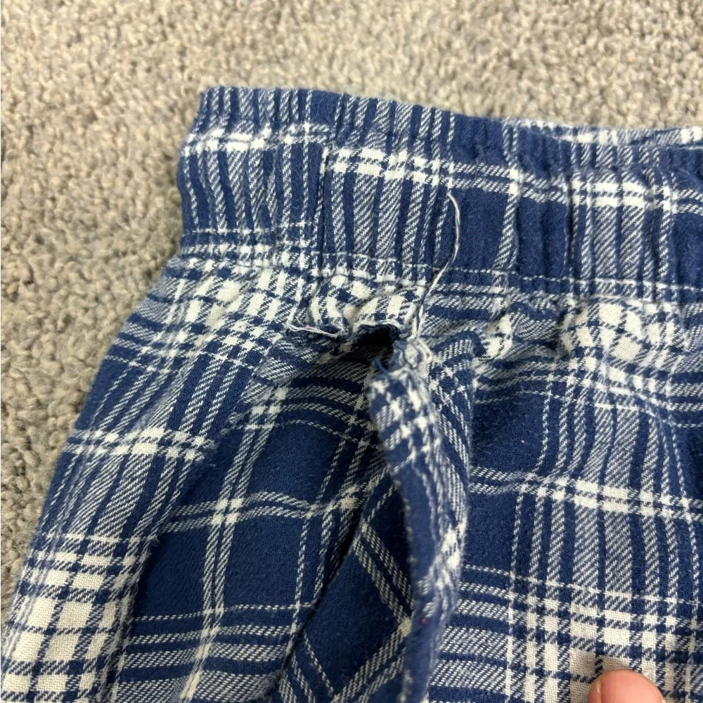 Blue plaid pajama‎ pants